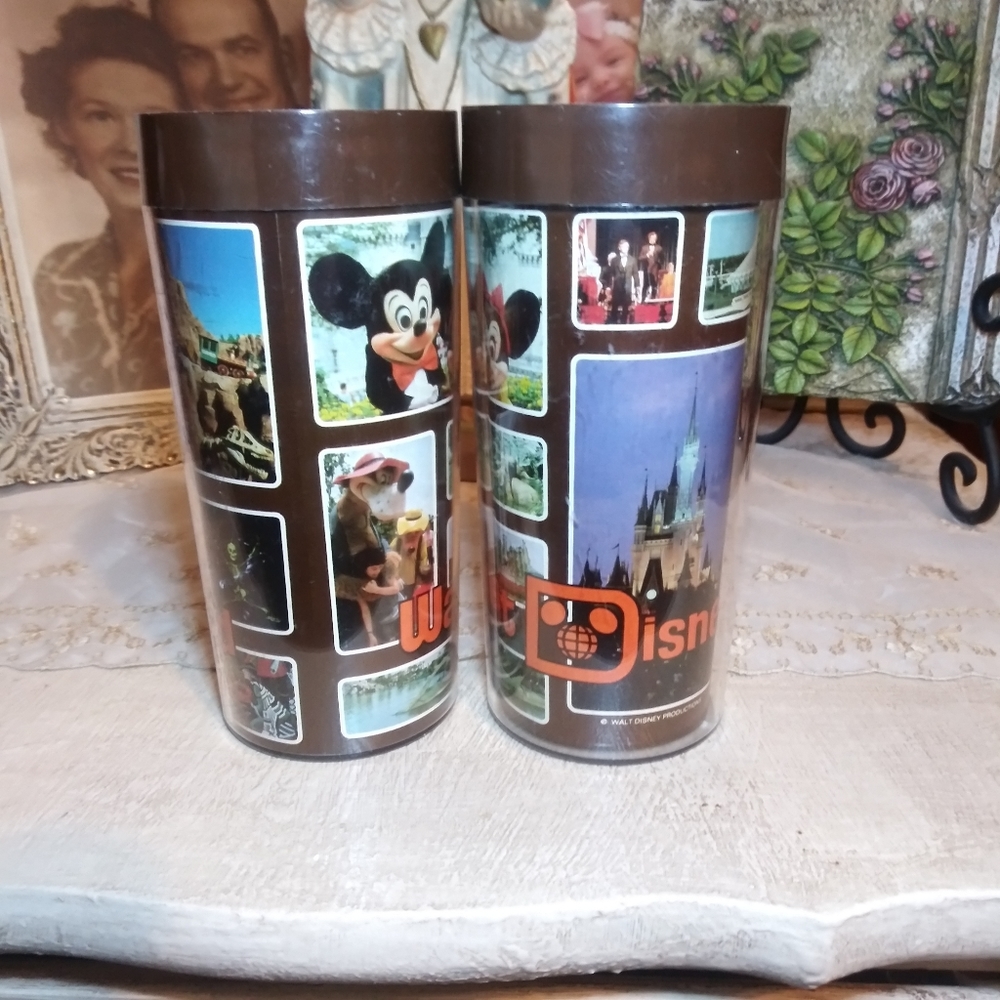 Vintage Walt Disney World Park Thermo Serv Cups - Picture 3 of 9